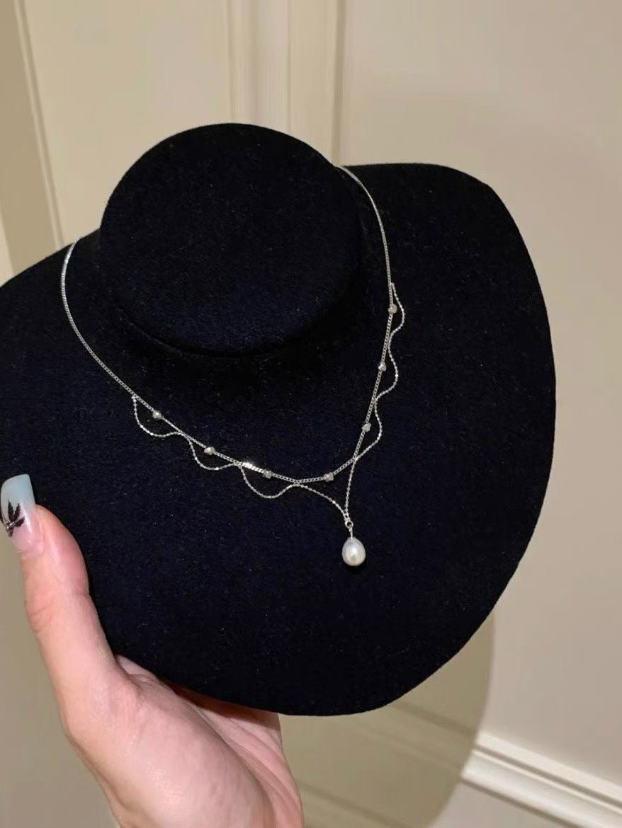 "Pearl Romance" Delicate Lace Choker Necklace
