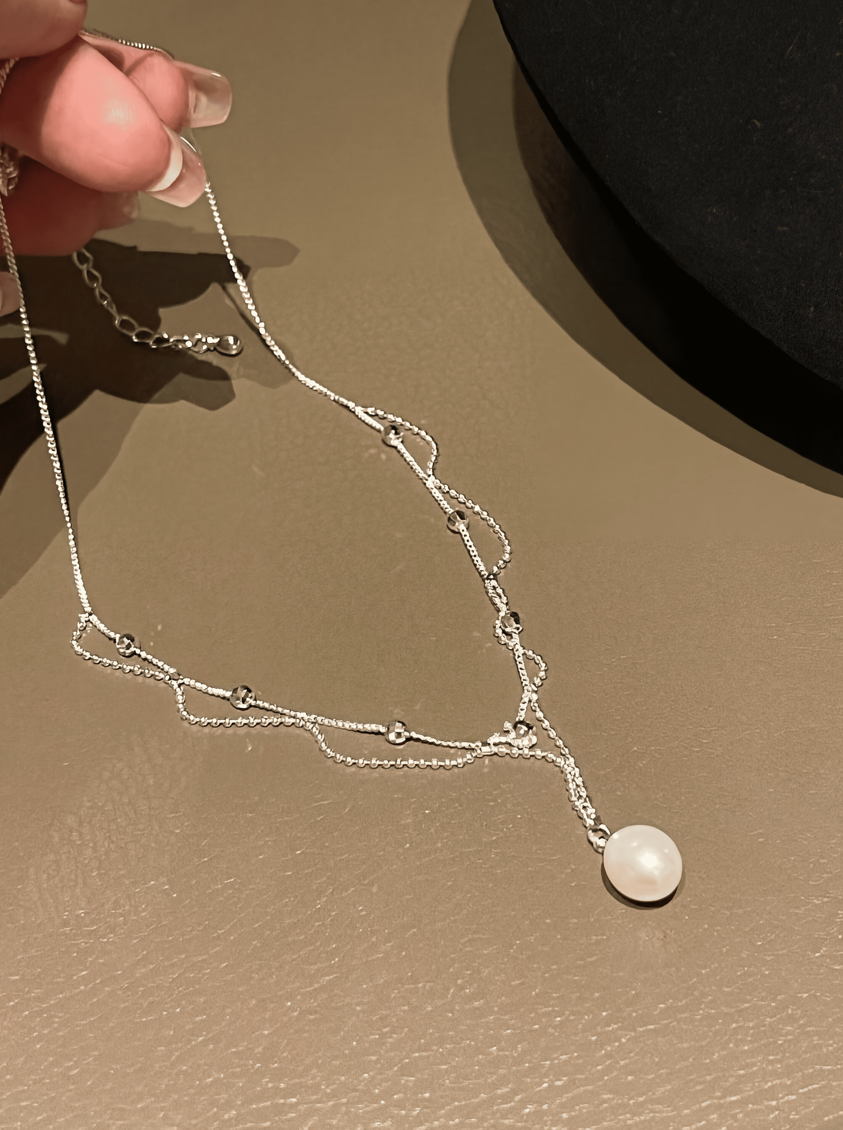 "Pearl Romance" Delicate Lace Choker Necklace